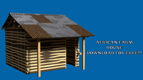 African farm house preview image